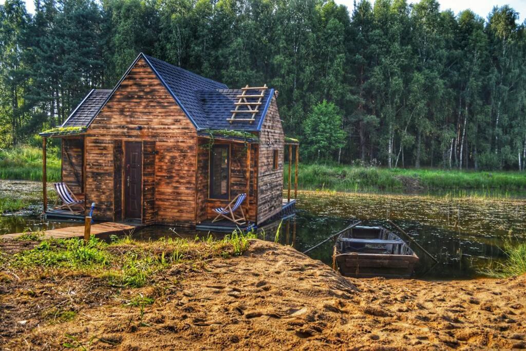 Heather Hut, Off-Grid Cottage On A Pond+2 Ha Darzkowo Экстерьер фото