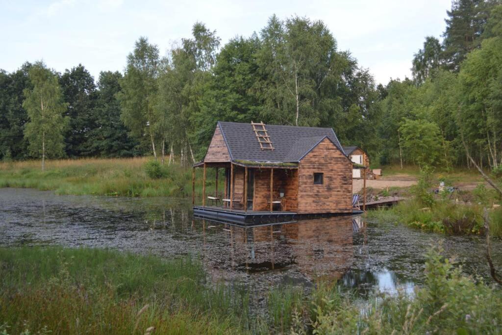 Heather Hut, Off-Grid Cottage On A Pond+2 Ha Darzkowo Экстерьер фото